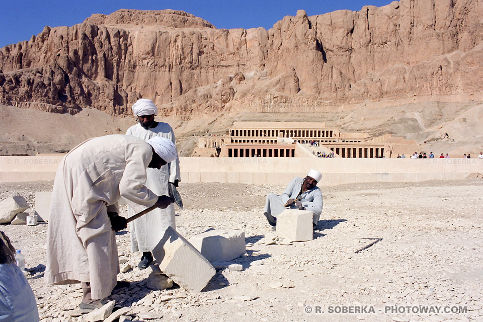 Photos d'artisans du village photo Cheikh Abd El-Gourna en Egypte