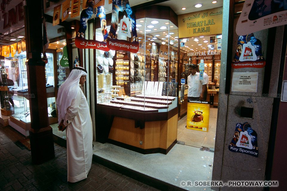 Image Photo du gold souk Dubaï photos de bijouteries aux Emirats Arabes