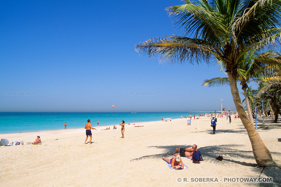 Image Photo de la plage à Dubaï photos de plages Emirats Arabes Unis