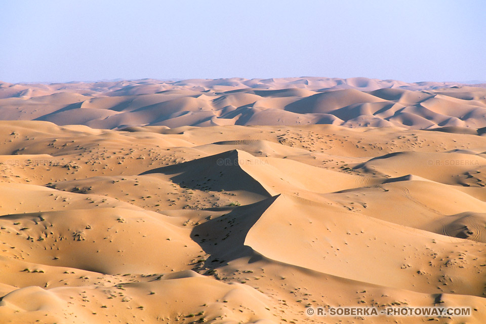 Photos de dunes photo du désert péninsule Arabique