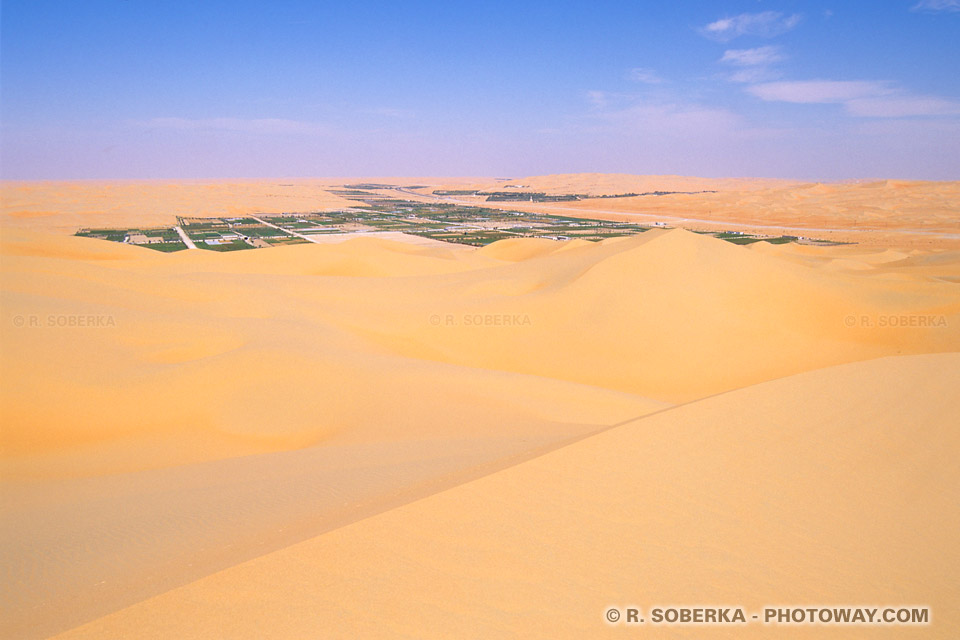 Image Photo oasis de Liwa photos oasis de Liwa dans le desert Arabe