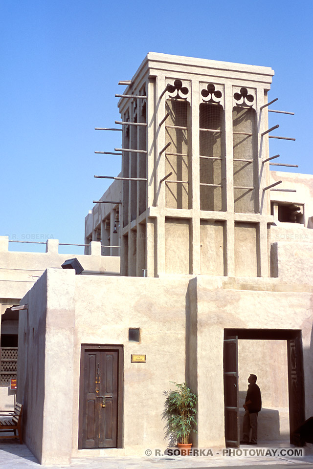 Image Photo maison de Sheikh Saeed Al Maktoum photos wind tower