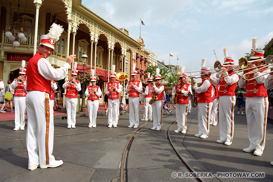 Photos de musiciens à main street - images de DisneyWorld en Floride