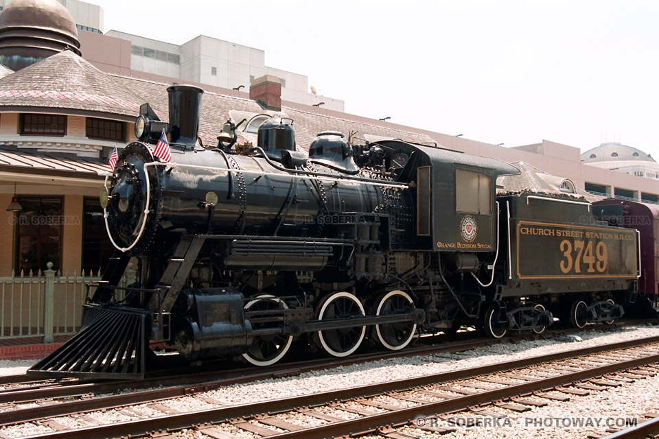 Photos de locomotives à vapeur : photo d'une locomotive à Orlando