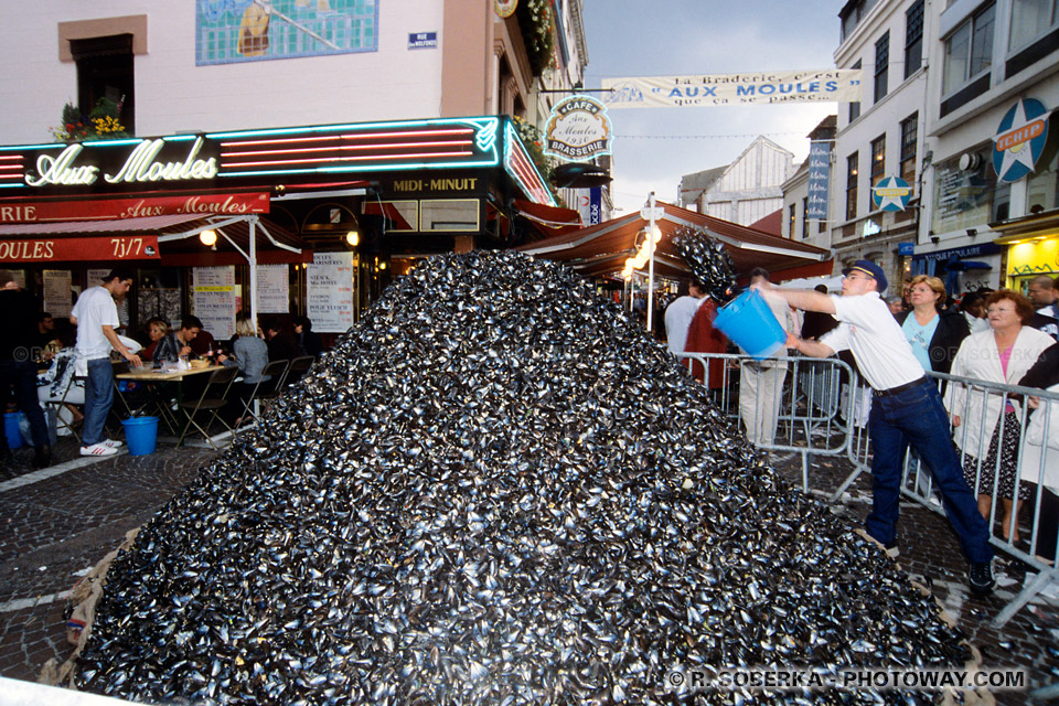 tas de moules Braderie de Lille