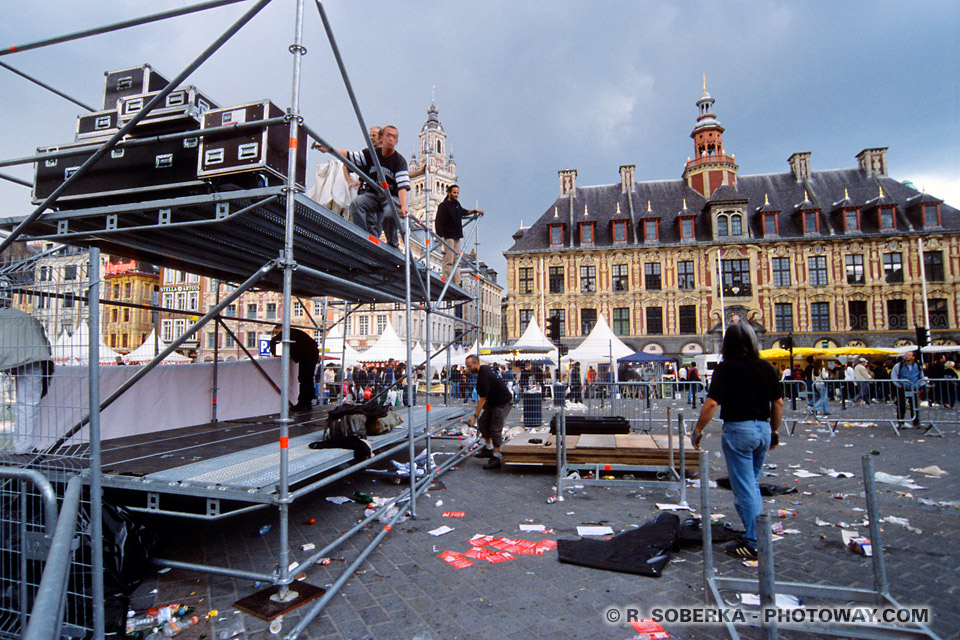 Grand Place de Lille photo lors de la Braderie de Lille