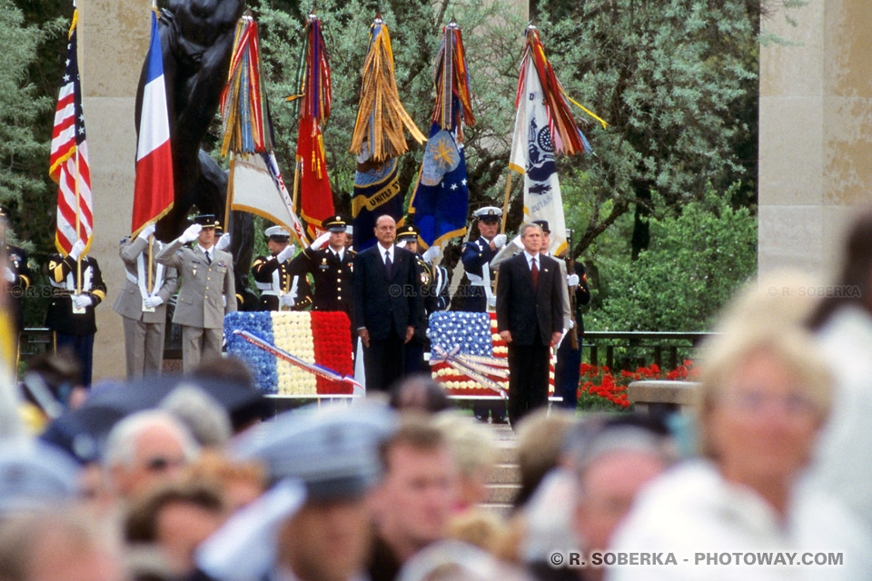 Images Photos Photos de Jacques Chirac photo du président français et George Bush