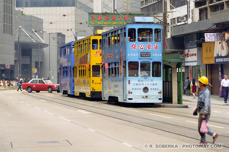 Image photos de tramways photo de Victoria City quartier Hong Kong visite