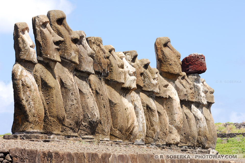 Photos des Moaïs de l'Ile de Pâques photos des Statues Ile de Pâques