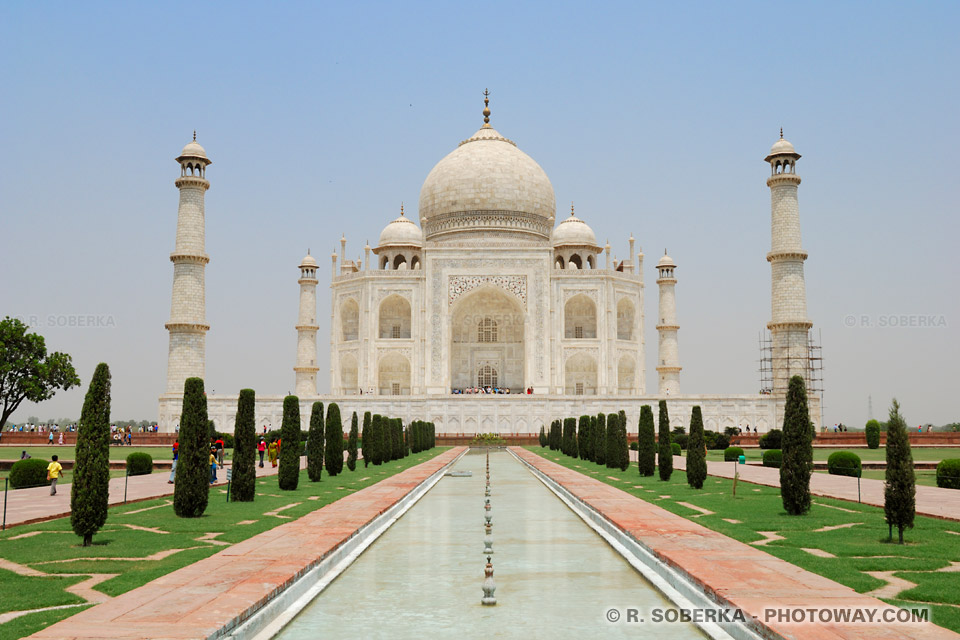 Photo Taj Mahal photo du Taj Mahal en Inde banque d'images Taj Mahal