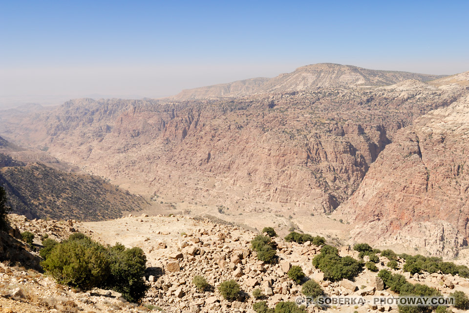Photos ded paysages de la Jordanie, photos de la vallée Dana images 