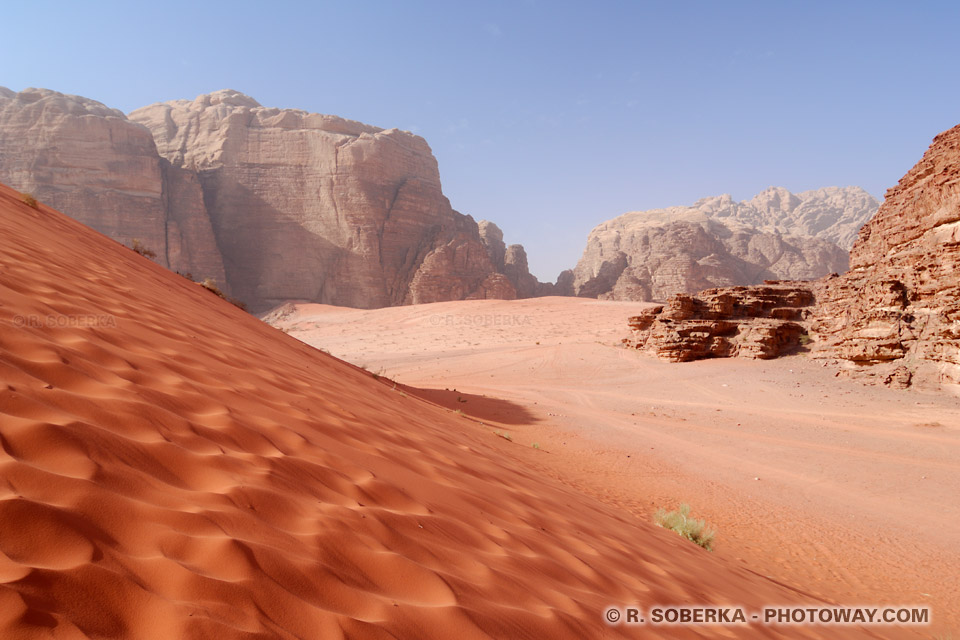 Photos des traces de Lawrence d'Arabie, photo du désert Wadi Rum 