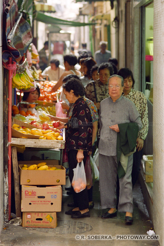 Image et photos de marchés chinois photo marché à Macao