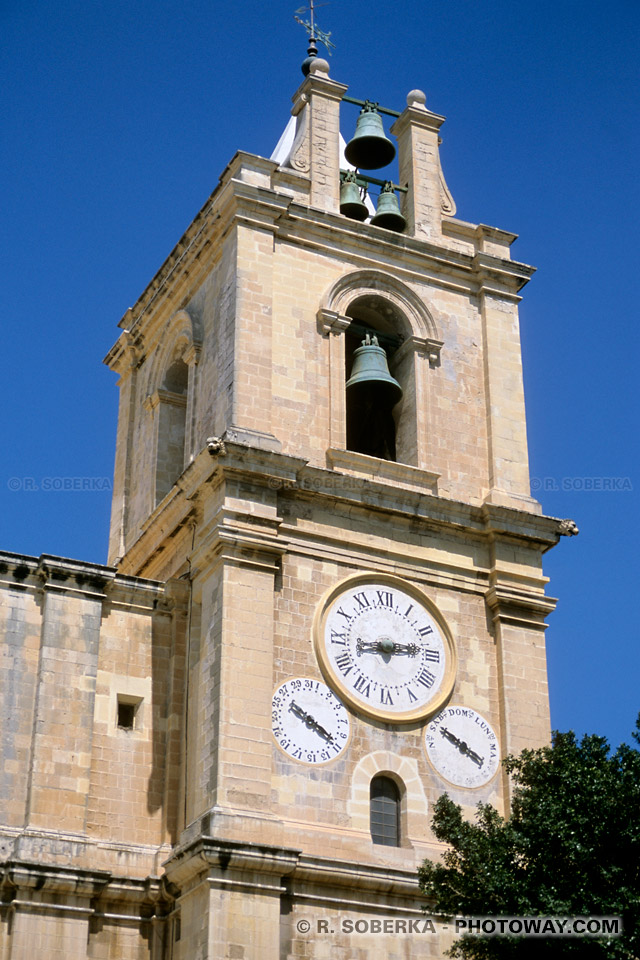 Images et Photos de cathédrale catholique la Valette photos des cadrans malte