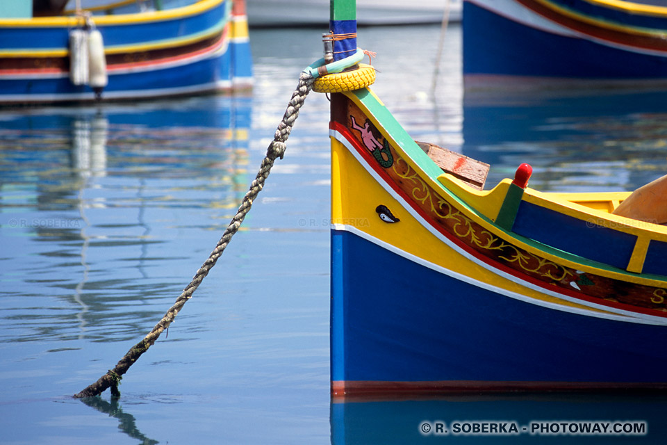 Images et Photos de port de pêche maltais photo du port de Marsaxlokk à Malte