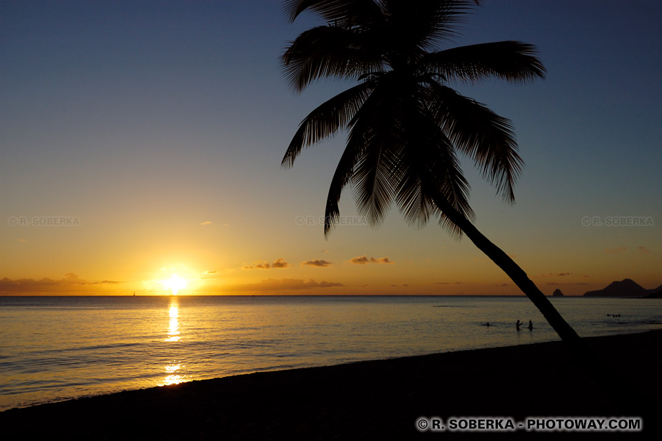 Photos De Coucher De Soleil Sur La Mer En Martinique Photothèque