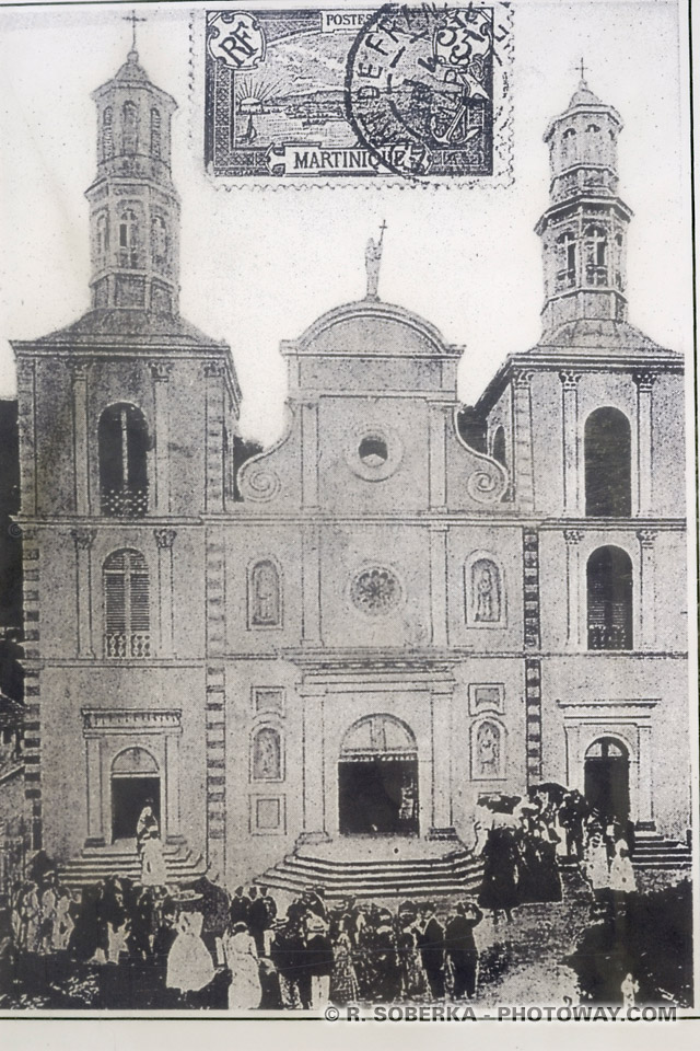 anciennes photo ancienne cathédrale de Saint-Pierre Martinique