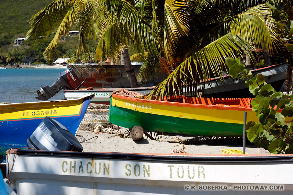 barques de pêcheurs en Martinique