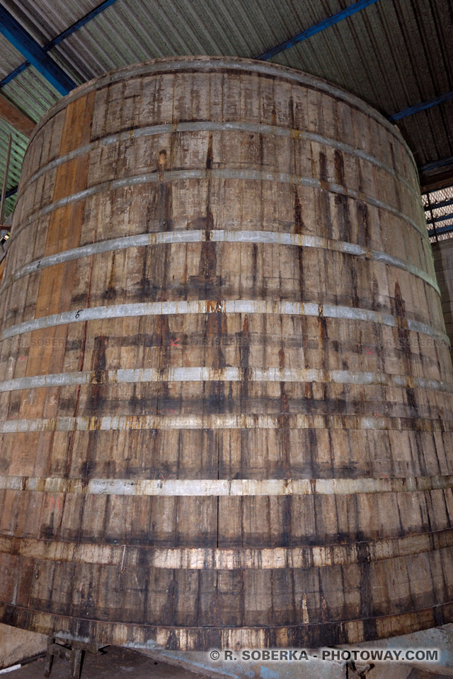 Cuve de rhum - production de rhum vieux