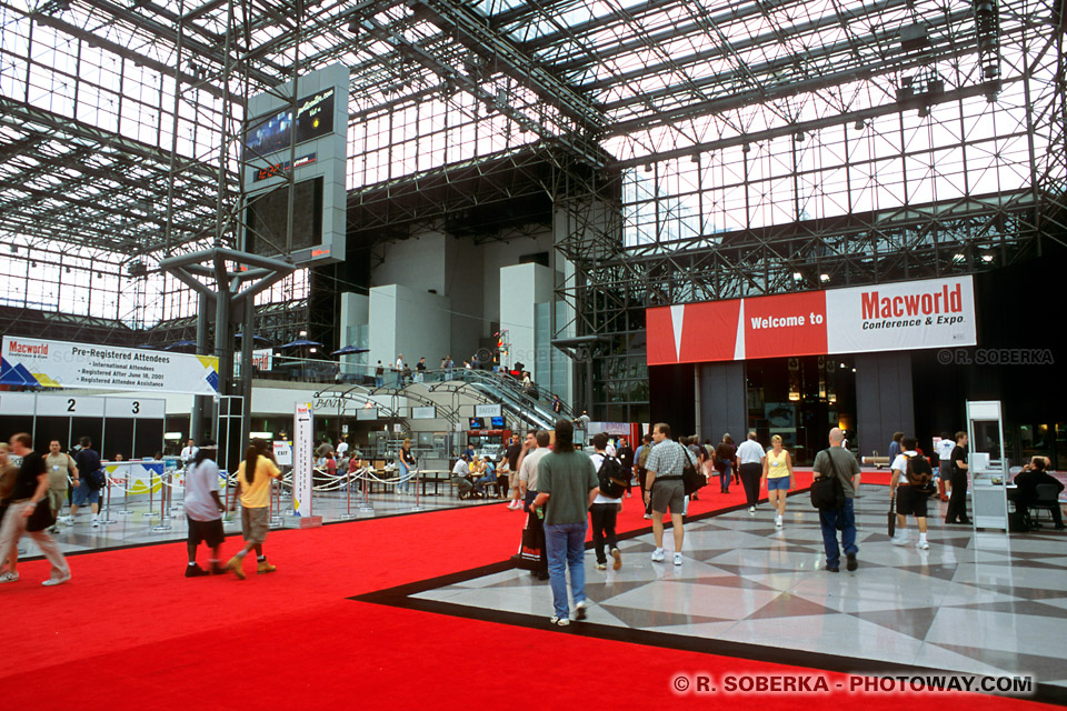 Images et Photos du Javits Convention Center salon Macworld Apple New York