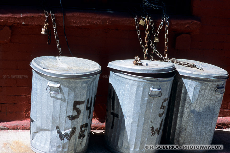 Images et Photos de poubelles photo d'une poubelle dans les rues de New York