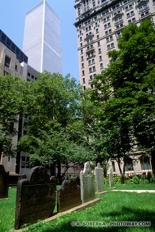 Image Photo de Trinity Church Cemetery photos cimetière de New York