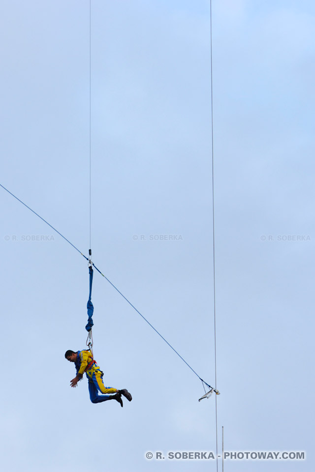 Photos saut à l'élastique depuis la Sky Tower en Nouvelle-Zélande