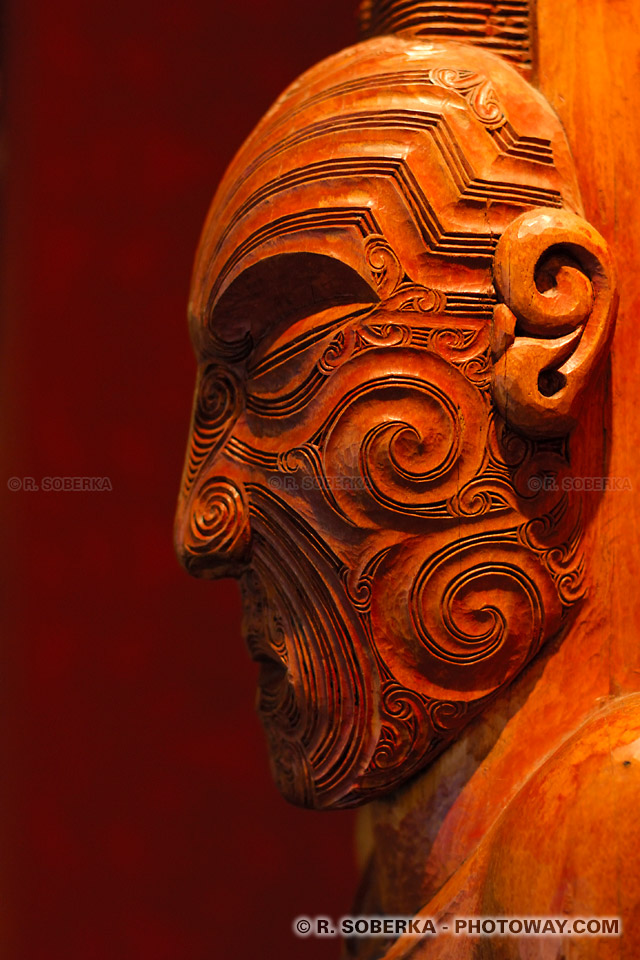 Image d'une Statue Maori images de la culture Maori