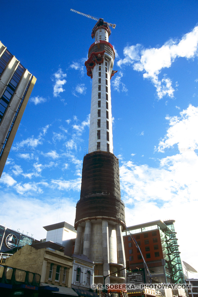 Photos de la Sky Tower à Auckland : Photo tour Sky Tower en Nouvelle-Zélande