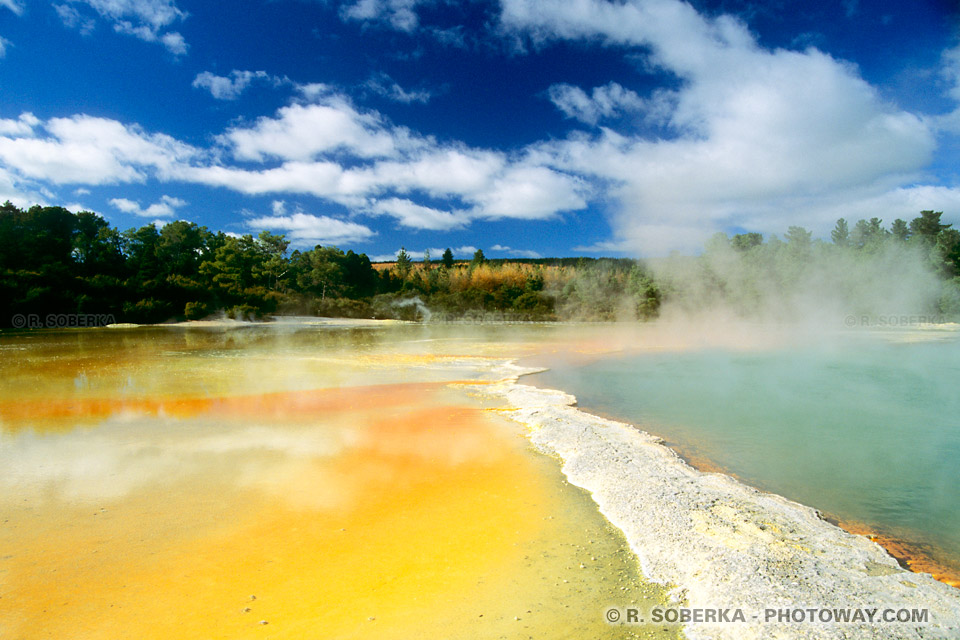 Photos de Wai-O-Tapu : photo du parc naturel volcanique en Nouvelle-Zélande