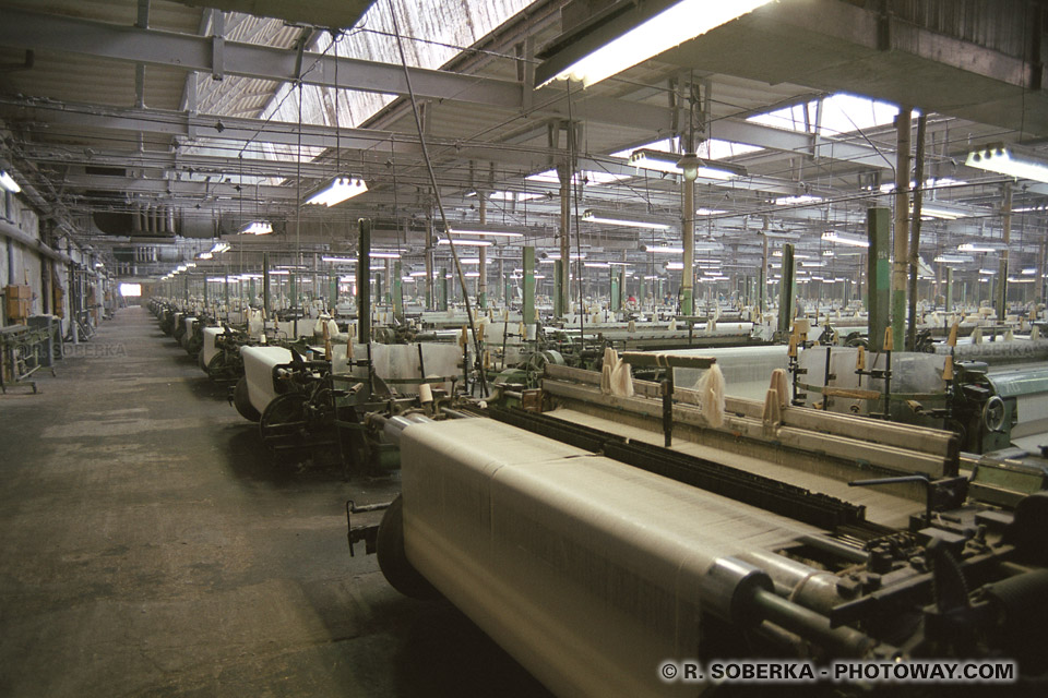 Images et Photos de l'Industrie textile photo métier à tisser photos filatures en Pologne