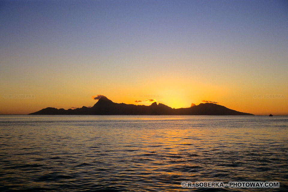 Photos des iles du pacifique sud, photo ile de Moorea