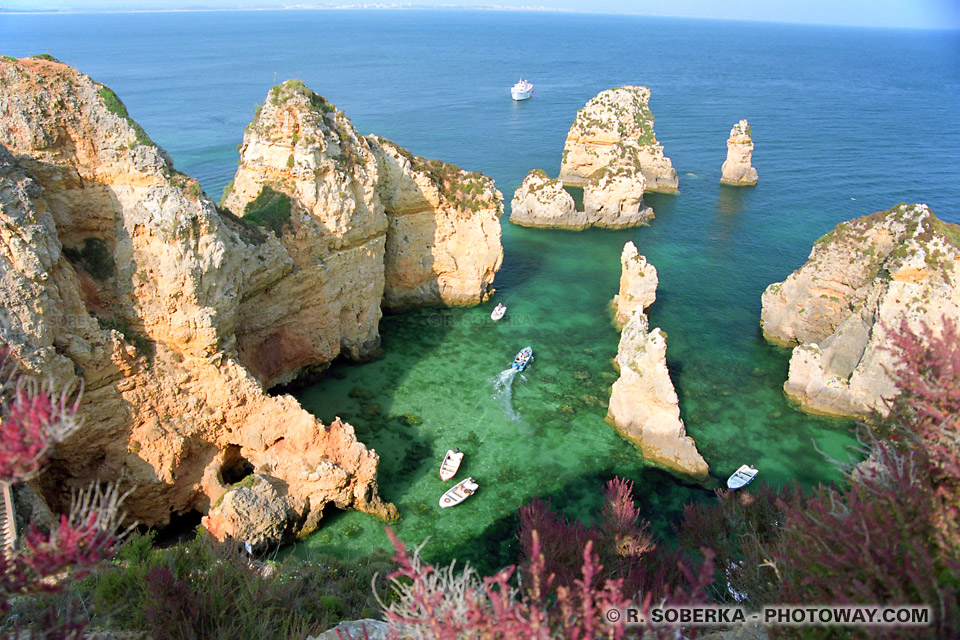 Littoral à Lagos au Portugal