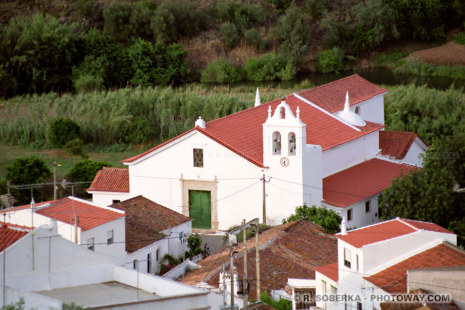 Photo de la frontière espagnole photos du Rio Guadiana dans l'Alentejo au Portugal