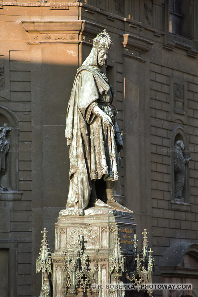 Charles IV du Luxembourg photos à Prague photo république tchèque