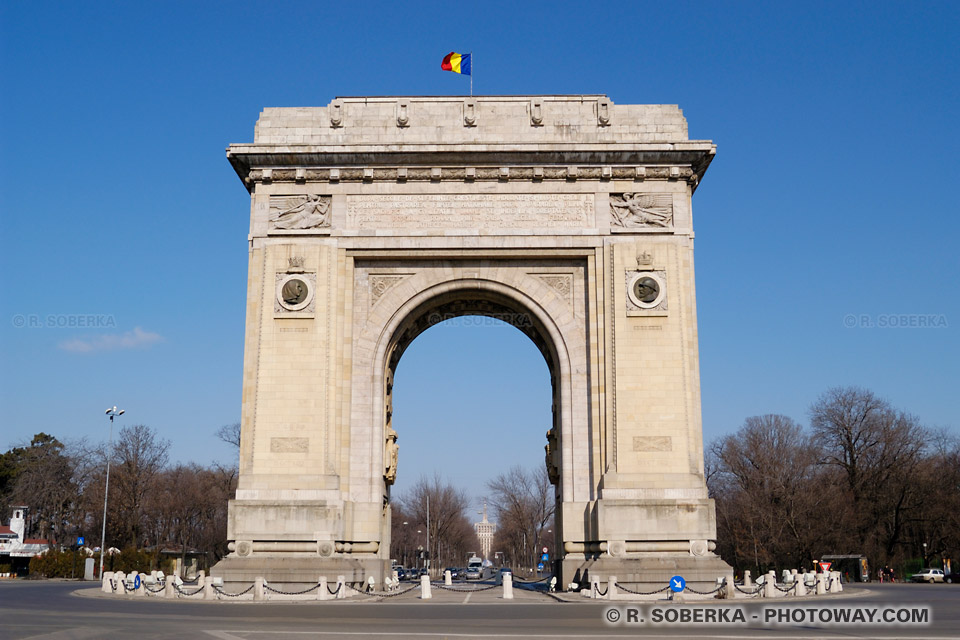 Image Photo Arc de Triomphe photos de l'Arc de Triomphe à Bucarest Roumanie