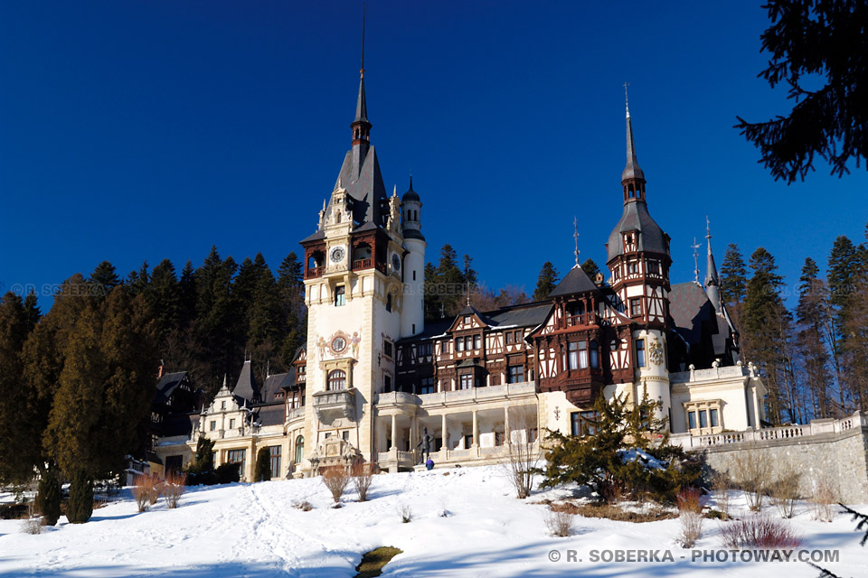 Image Photo Peles Castle photos du chateau de Peles à Sinaïa Roumanie