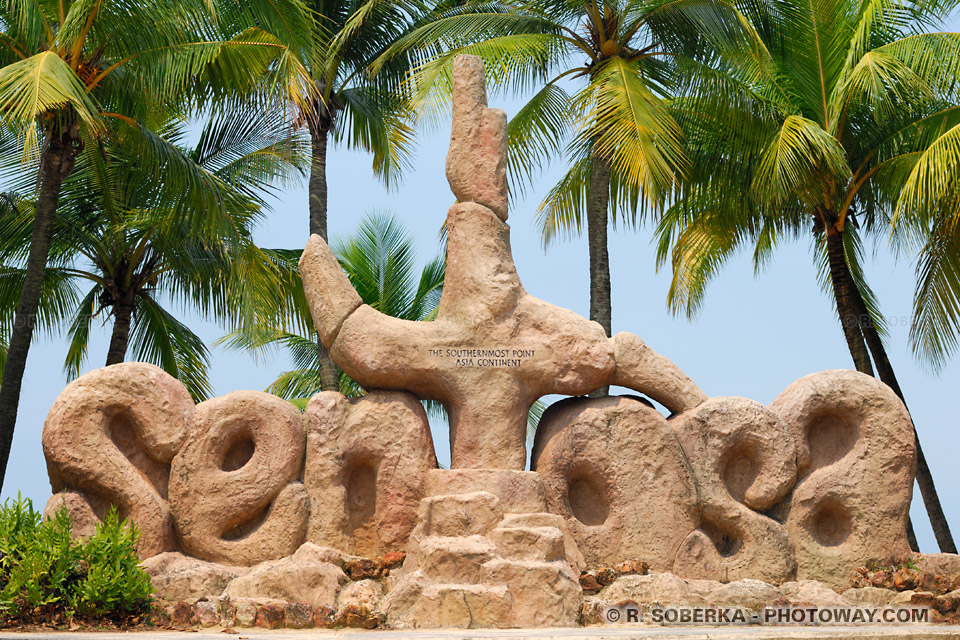 Continent asiatique : photo de l'extrémité du continent asiatique à Sentosa