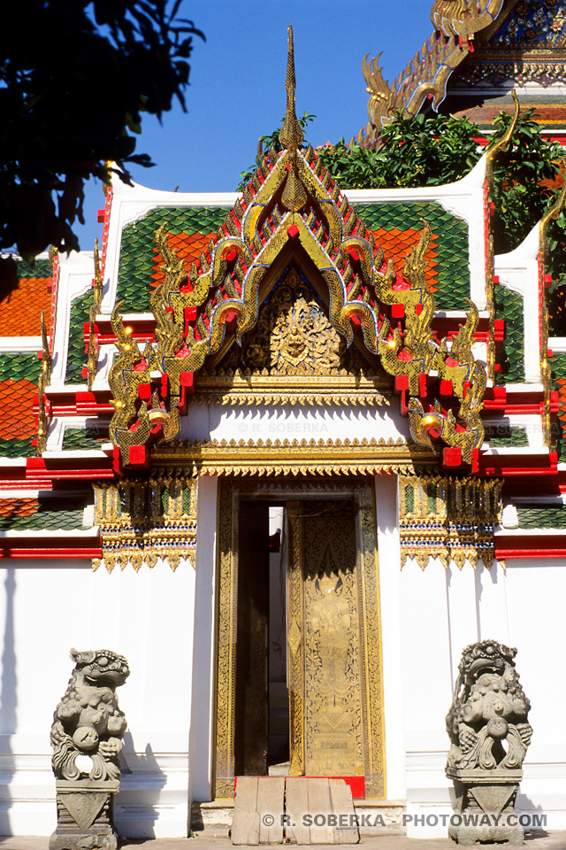 image Photos décorations des temples Bouddhistes photo temples Bangkok