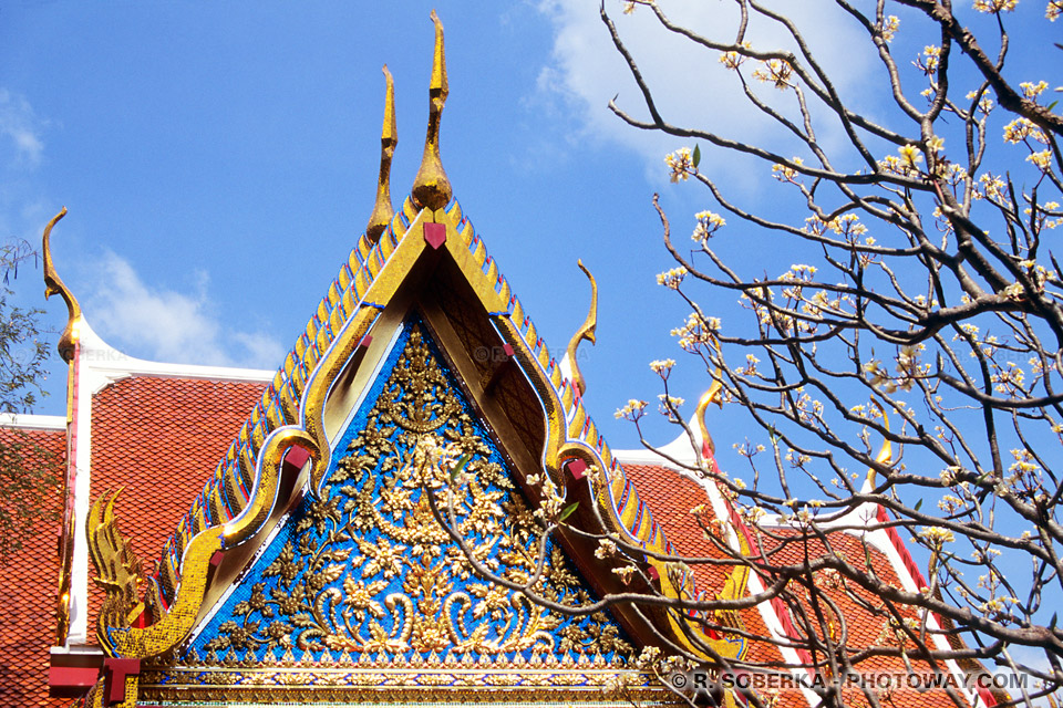 Carte Postale d'un temple de Bangkok