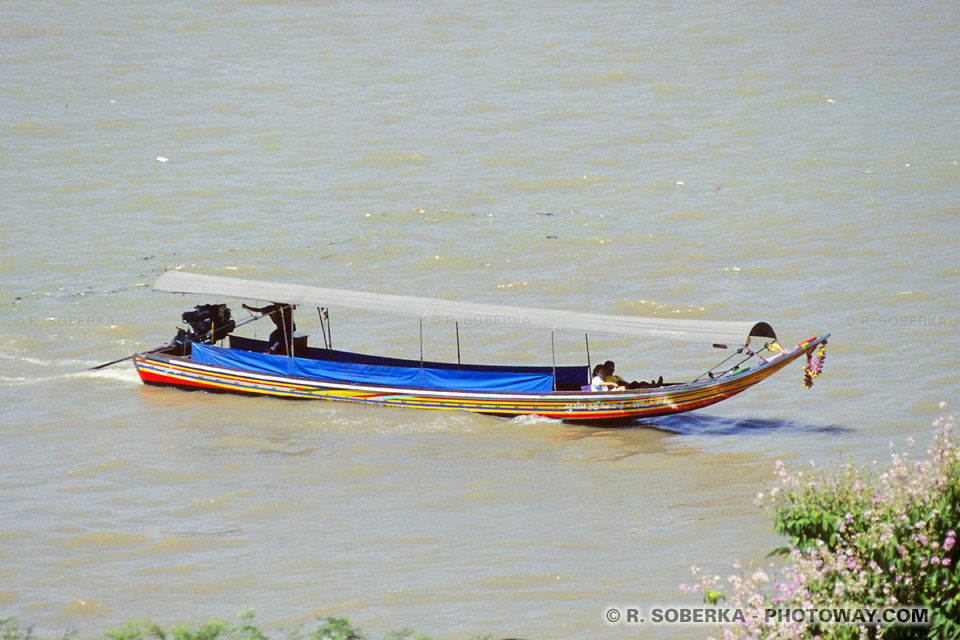 Photo du fleuve Chao Phraya à Bangkok en Thailande