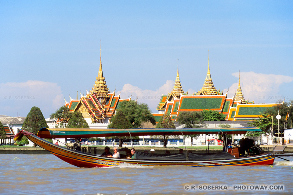 Photos du fleuve Chao Phraya à Bangkk en Thaïlande