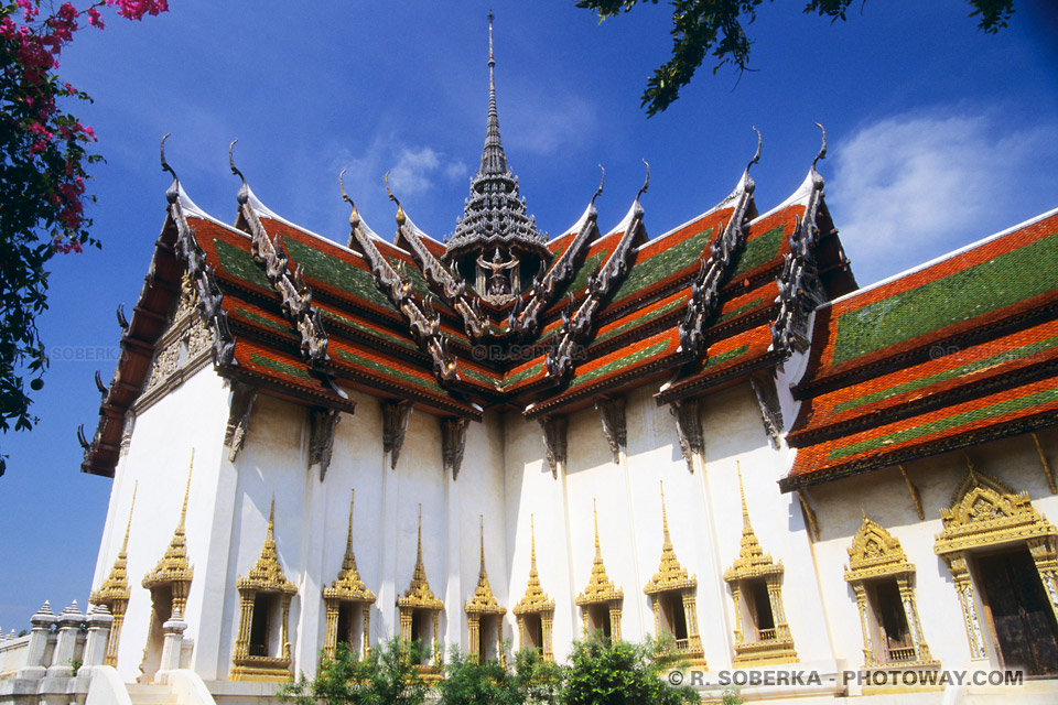 Photos de temples de l'Empire du Siam