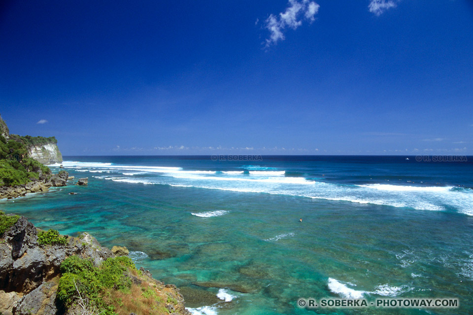 Photo de spot de surf à Bali - Tourisme à bali dans l'océan Indien