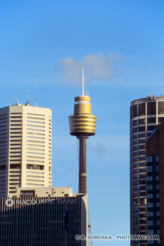photo de la Sydney Tower édifice le plus haut de l'hémisphère sud