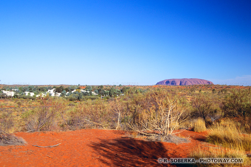 Hébergement à Ayers Rock guide touristique dans le désert en Australie