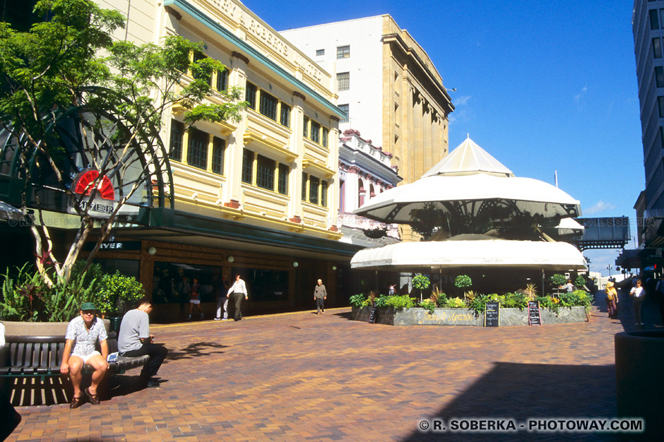 Photo d'une rue piétonne du centre ville de Brisbane