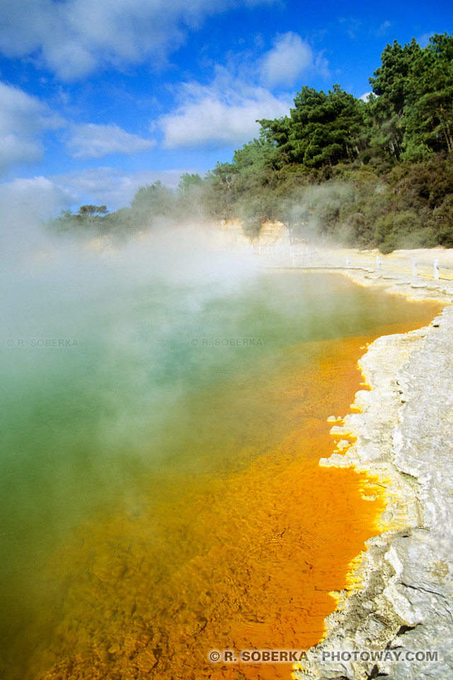 photo d'un site géologique instable en Nouvelle-Zélande