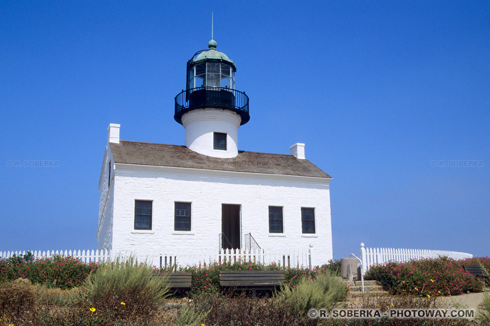 Photo d'un phare à la frontière mexicaine en Californie