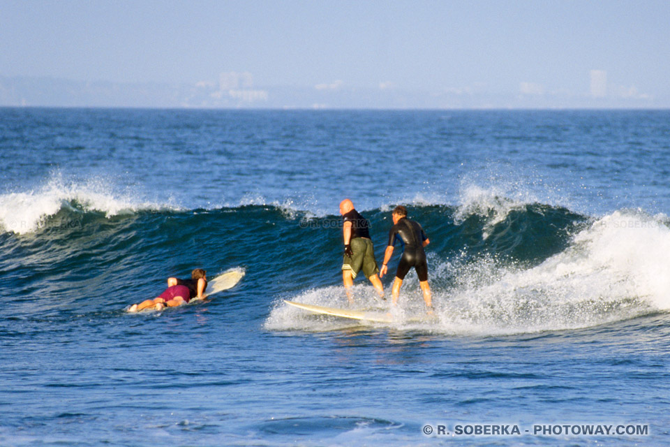 Photos de surfers Californiens - surf à Malibu Beach Californie